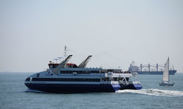 Drukte op het fietsvoetveer Vlissingen Breskens