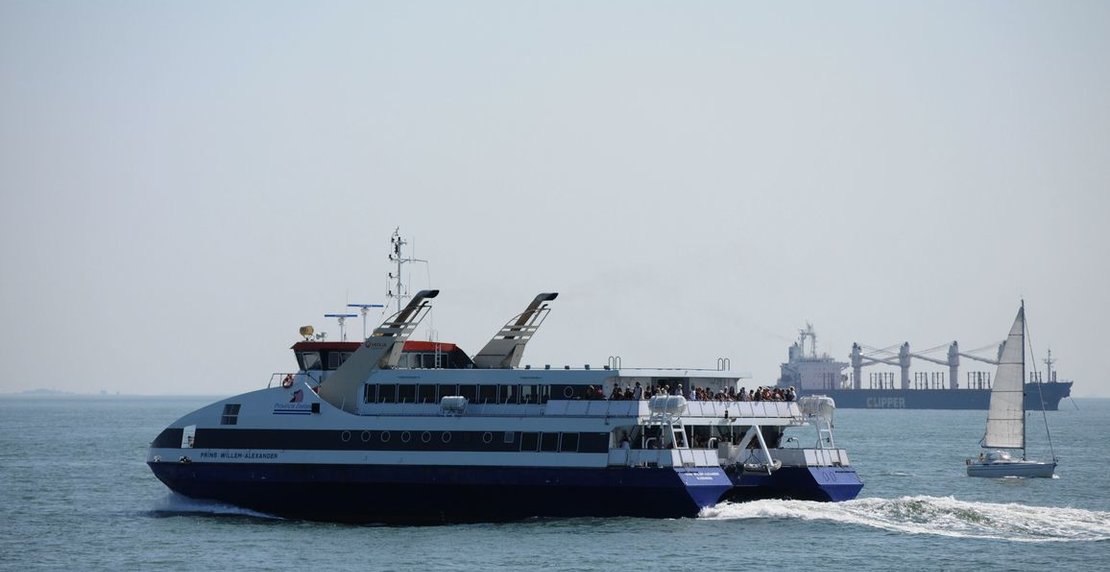 Drukte op het fietsvoetveer Vlissingen Breskens